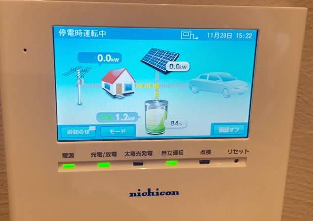 太陽と蓄電