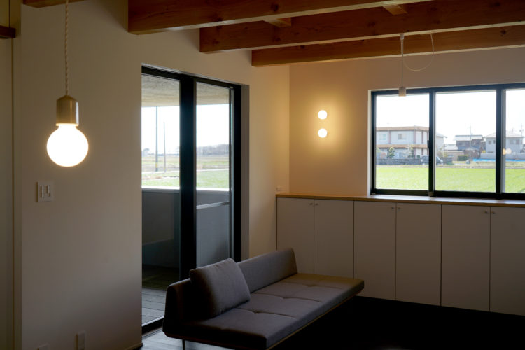 平屋,注文住宅,梁現し,モーガルソケット,岐阜の注文住宅