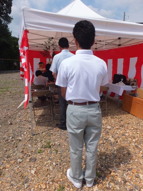 サムラホーム佐村建設地鎮祭新築経験豊富な現場監督