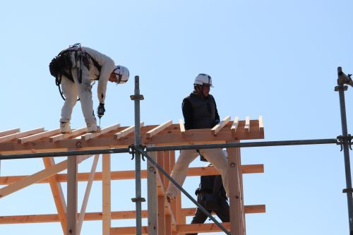 関市新築一戸建て工務店上棟式上棟建前大工さん職人さん