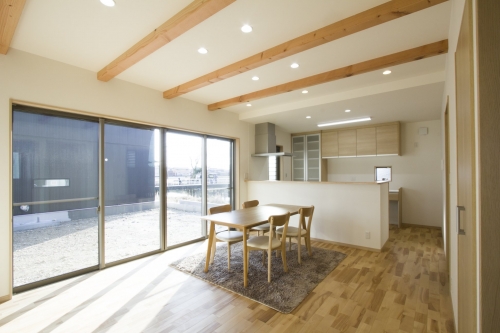 サムラホーム佐村建設新築マイホーム注文住宅山県市工務店リビングダイニング