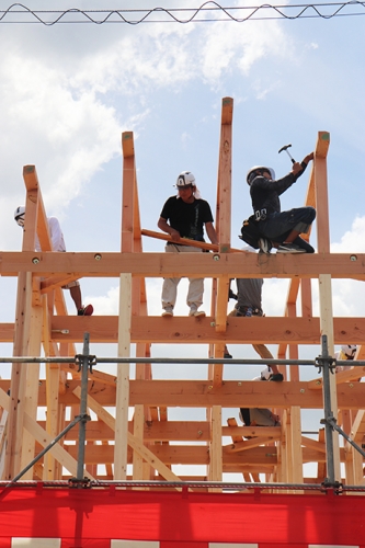 佐村建設サムラホーム上棟式上棟大工さん工務店