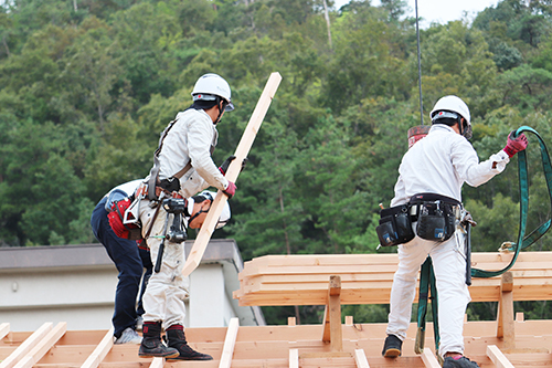 佐村建設サムラホーム上棟上棟式大工さん