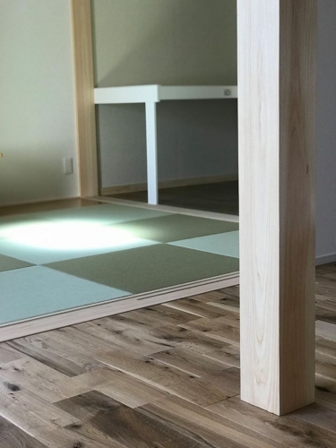 佐村建設サムラホーム完成見学会新築マイホーム塗壁ヘルシーカラー無垢床